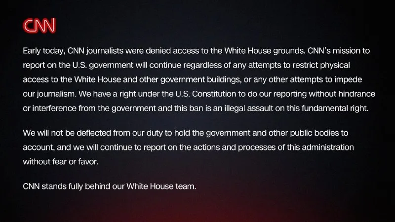 Обложка источника: Журналистам CNN ограничили доступ в Белый дом