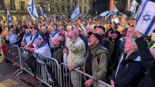 Обложка источника: В Амстердаме прошли акции в поддержку Израиля