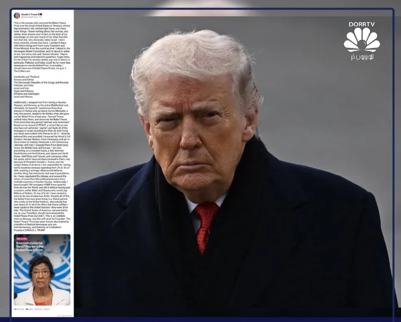 Обложка источника: Трамп раскритиковал присуждение Нобелевской премии мира Нави Пилэй