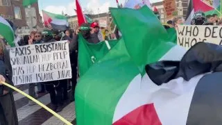 Обложка источника: В Амстердаме прошли пропалестинские акции